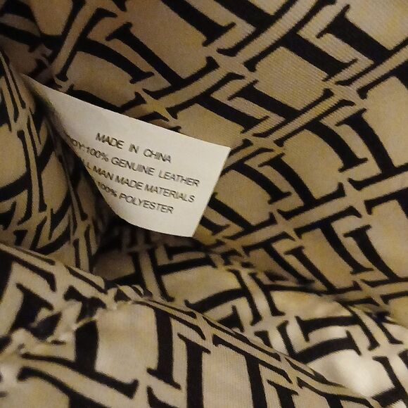 Tignanello Black and Gold Crossbody Bag with Sleek Design Leather - Picture 7 of 9